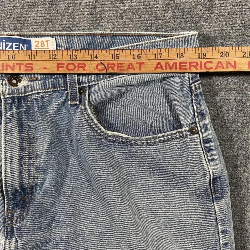 Levis Denizen 281 Jeans Mens Size 38x32 Straight Fit Light Wash‎ Blue Denim